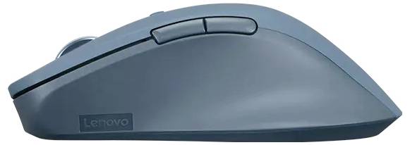 Un mouse da computer con cavo nero con rotella di scorrimento e tre pulsanti, visto dall'alto, che mostra il cavo che si estende verso il basso.