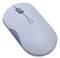 Un mouse wireless per computer dal design elegante, dotato di due pulsanti e una rotella di scorrimento, adatto all'uso ergonomico.