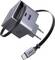 'Caricabatterie UGREEN 45W Nexode Mini con porte USB-C e USB-A, spina staccabile e cavo USB-C incluso, sospeso su sfondo bianco.'