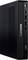 Un tower desktop Lenovo ThinkCentre nero con design verticale, dotato di porte sul pannello anteriore e ventilazione.