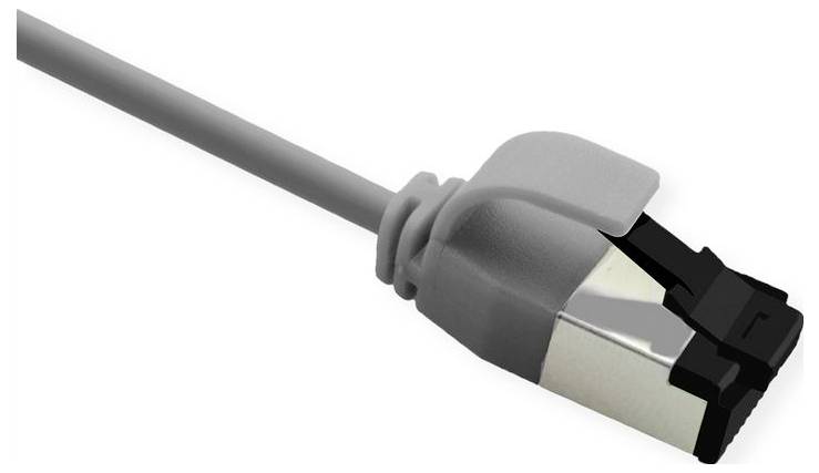 Roline 21.15.3216 RJ45 Cavo di rete, cavo patch CAT 8.1 U/FTP 3 m Grigio 1 pz.-2