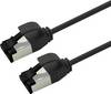 Roline 21.15.3260 RJ45 Cavo di rete, cavo patch CAT 8.1 U/FTP 0.15 m Nero 1 pz.