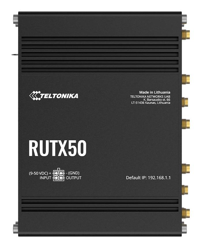 Teltonika Networks RUTX50 standaardpakket met EU-voeding