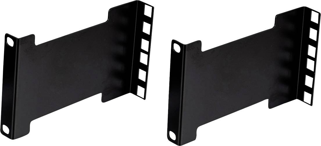 Una custodia nera aperta con inserti in schiuma progettata per contenere strumenti o attrezzature specifici, fissata con chiusure blu.