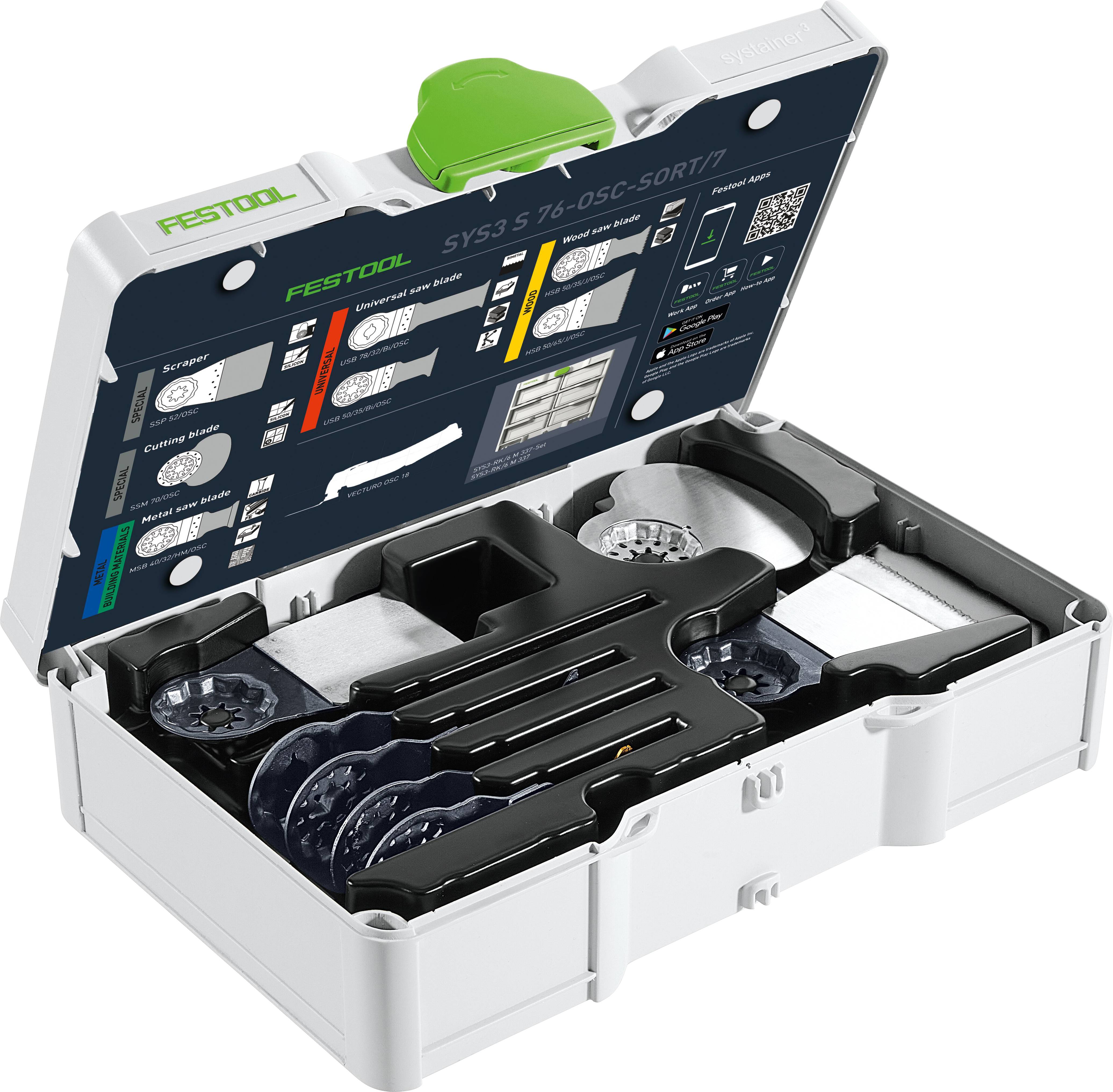 Festool 578116 SYS3 S 76-OSC-SORT/7 Kit lame da taglio 1 pz.-0