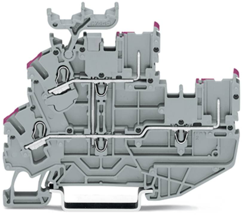 WAGO 2022-2208 Morsetto base Morsetto a vite Grigio 50 pz. Pezzo-0