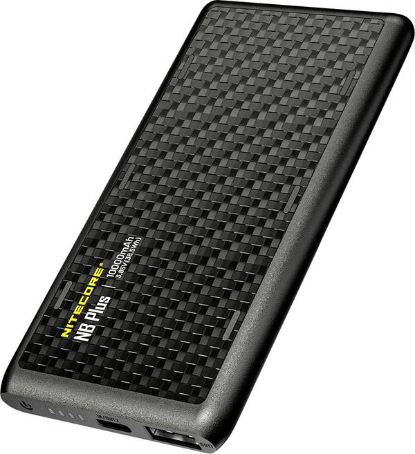 NiteCore  Power bank 10000 mAh Ricarica rapida, Consegna di potenza Li-Ion Presa USB-C ® (Power Delivery) Nero Outdoor