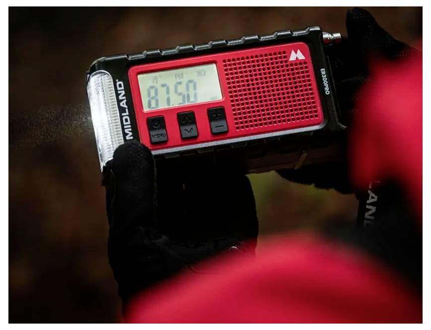 Midland ER 300 Pro Radio di emergenza AM, FM Bluetooth, Radio di emergenza, FM, AM, USB Manovella, Pannello solare, Funz-7