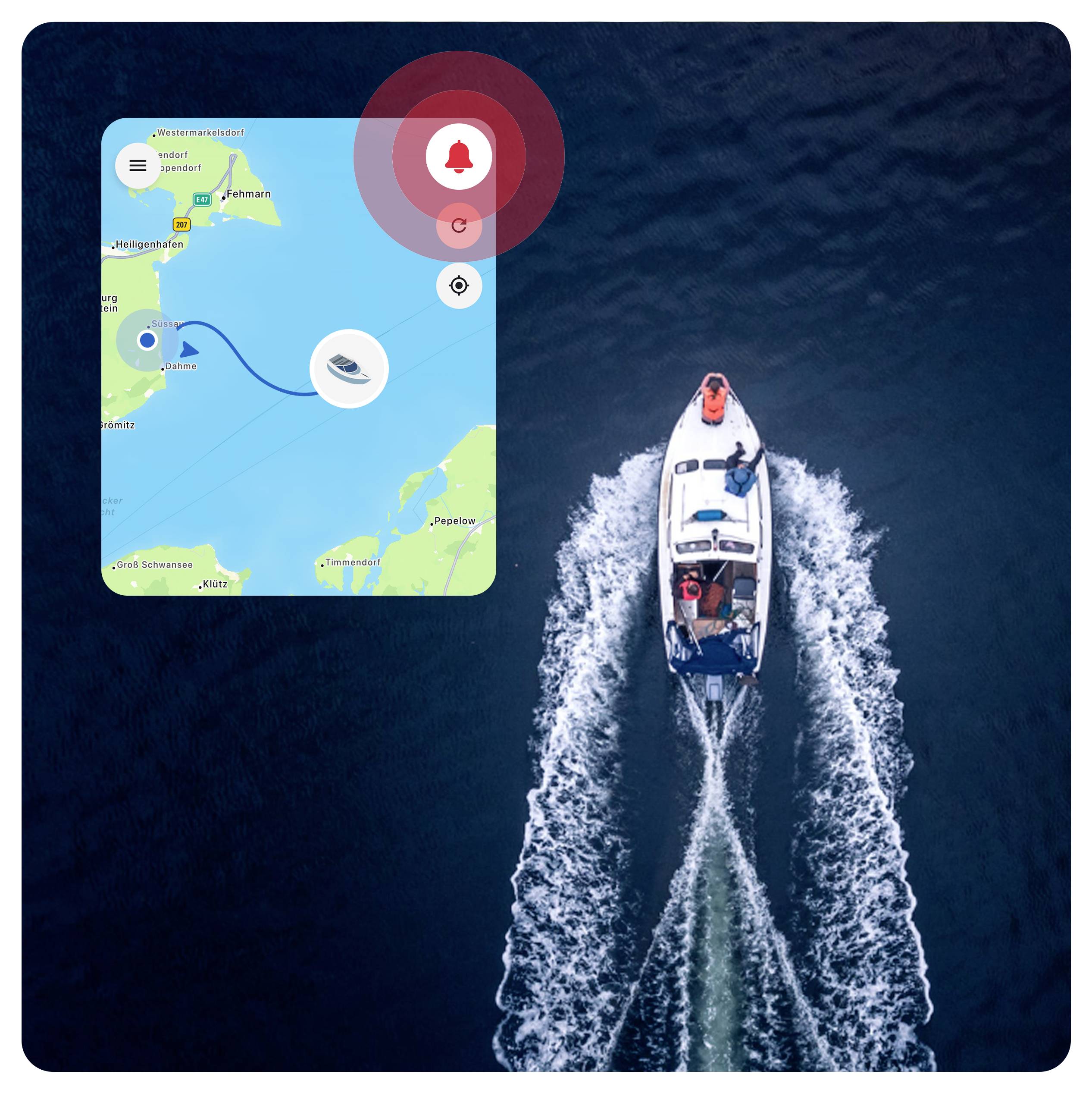 Una persona passeggia con un cane lungo una strada residenziale. La persona sorride, indossa una giacca scura e jeans blu, con alberi sullo sfondo.