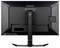Vista posteriore di un monitor per computer nero con supporto, etichettato "G-Master" di Iiyama, che mostra porte e meccanismi di regolazione.