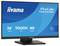 Un monitor touchscreen che visualizza 'iiyama ProLite T2454MSC', le caratteristiche includono '24" touch, rivestimento AG'.