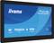 Uno schermo di un tablet che visualizza 'iiyama ProLite TW1023ASC', con '10" touch', 'PCAP', 'Android 13' e 'POE Technology' su uno sfondo blu.
