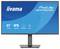 Un monitor Iiyama ProLite da 27 pollici con cornice sottile, tecnologia IPS, risoluzione 1920x1080 e altezza del supporto di 15 cm.