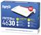 L'immagine mostra una scatola blu con un router Wi-Fi bianco e rosso, etichettato 'FRITZ!Box 4630'. Le caratteristiche includono Wi-Fi 7, WAN a 2,5 Gbit e tecnologia mesh.
