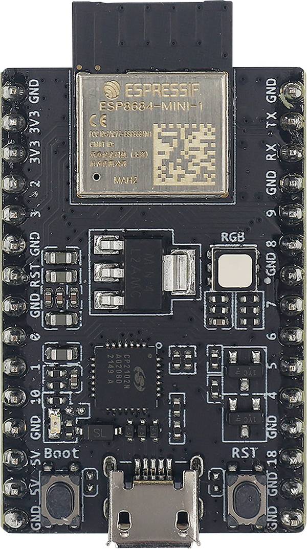Espressif ESP8684-DEVKITM-1-H4X Scheda di sviluppo WiFi/Bluetooth Entwicklungsboard ESP8684 Bulk