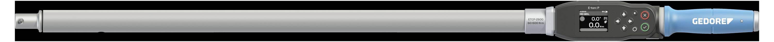Gedore Elektronischer Drehmomentschlüssel E-torc ETCP-Z600 Chiave dinamometrica 22 mm 60 - 600 Nm-1