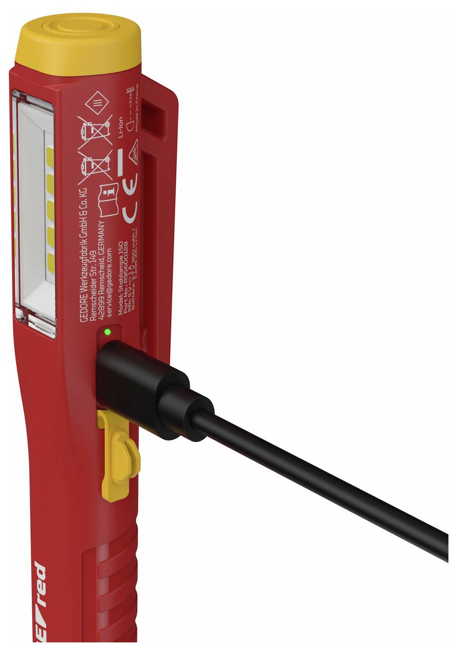 Gedore R95600128 LED (monocolore) Lampada da lavoro a batteria ricaricabile a batteria ricaricabile 150 lm Quantità di b-3