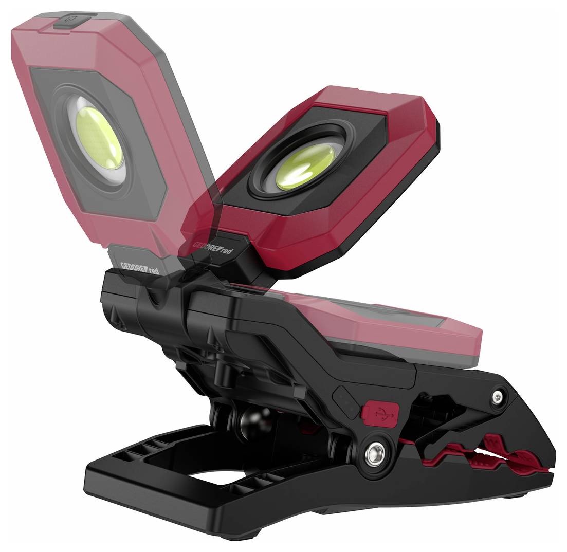 Gedore R95700176 Lampada da lavoro a batteria ricaricabile a batteria ricaricabile 100 lm, 300 lm, 700 lm, 1700 lm Quant-5