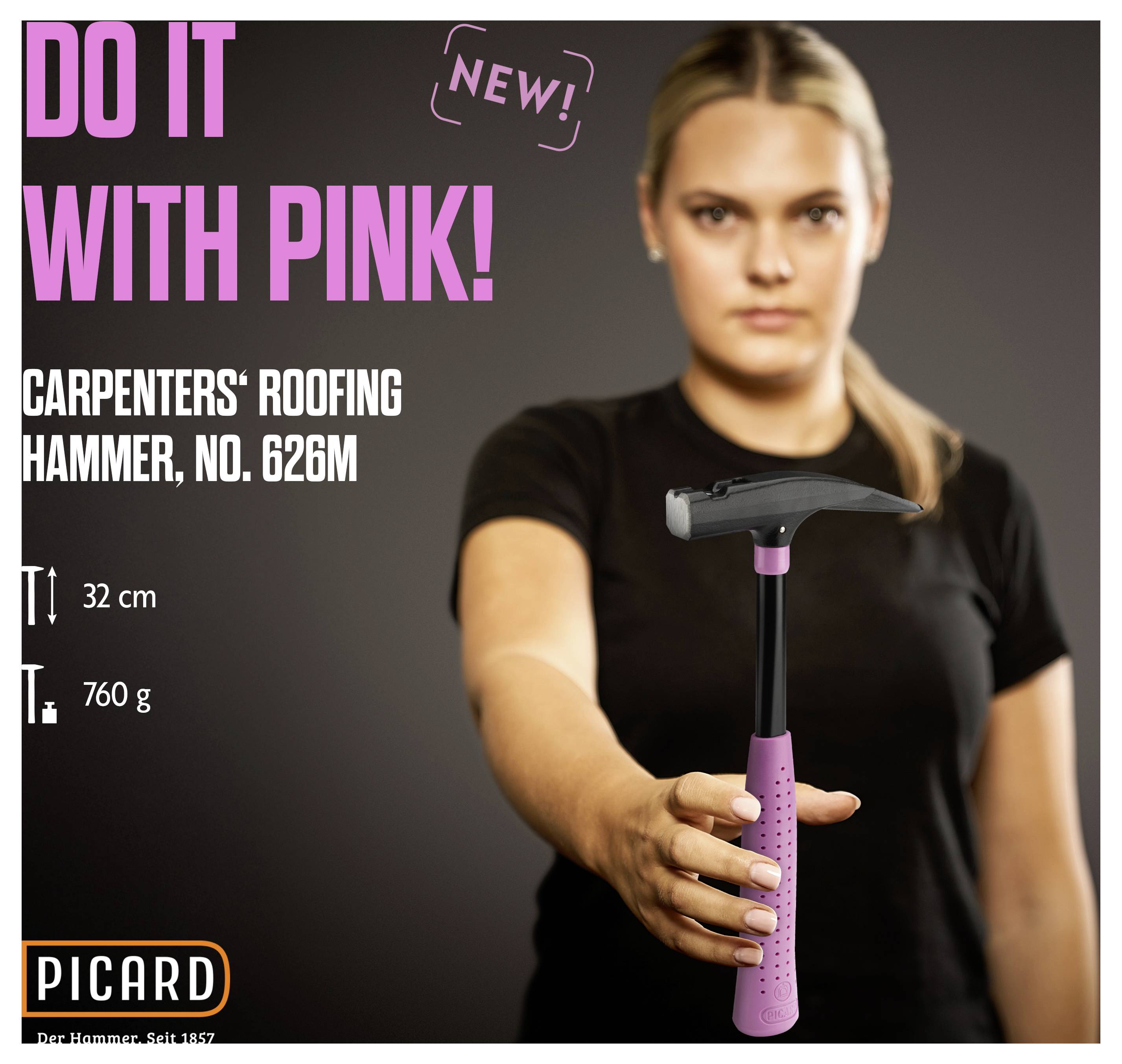 Picard 0062600 Martello da carpentiere 760 g 320 mm DIN 7239 1 pz.-10