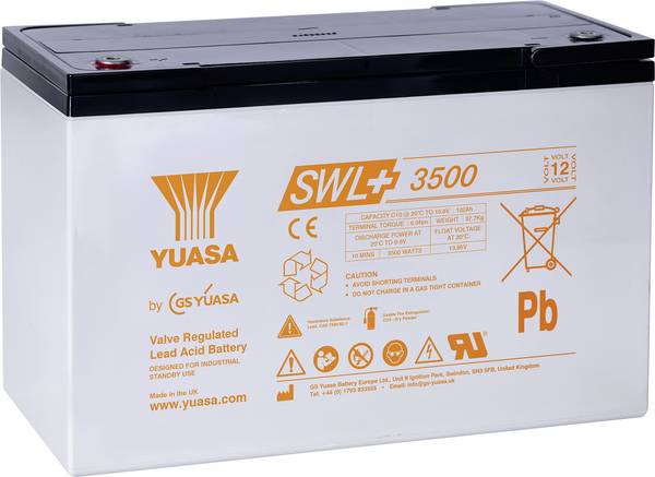 Yuasa SWL+3500 Batteria al piombo Piombo-AGM 110.2 Ah 12 V 1 pz.