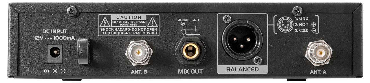 Kit microfono senza fili Omnitronic UHF-601-4