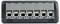 Un blocco connettore a sei slot con clip metalliche, utilizzato per fissare i fili elettrici.