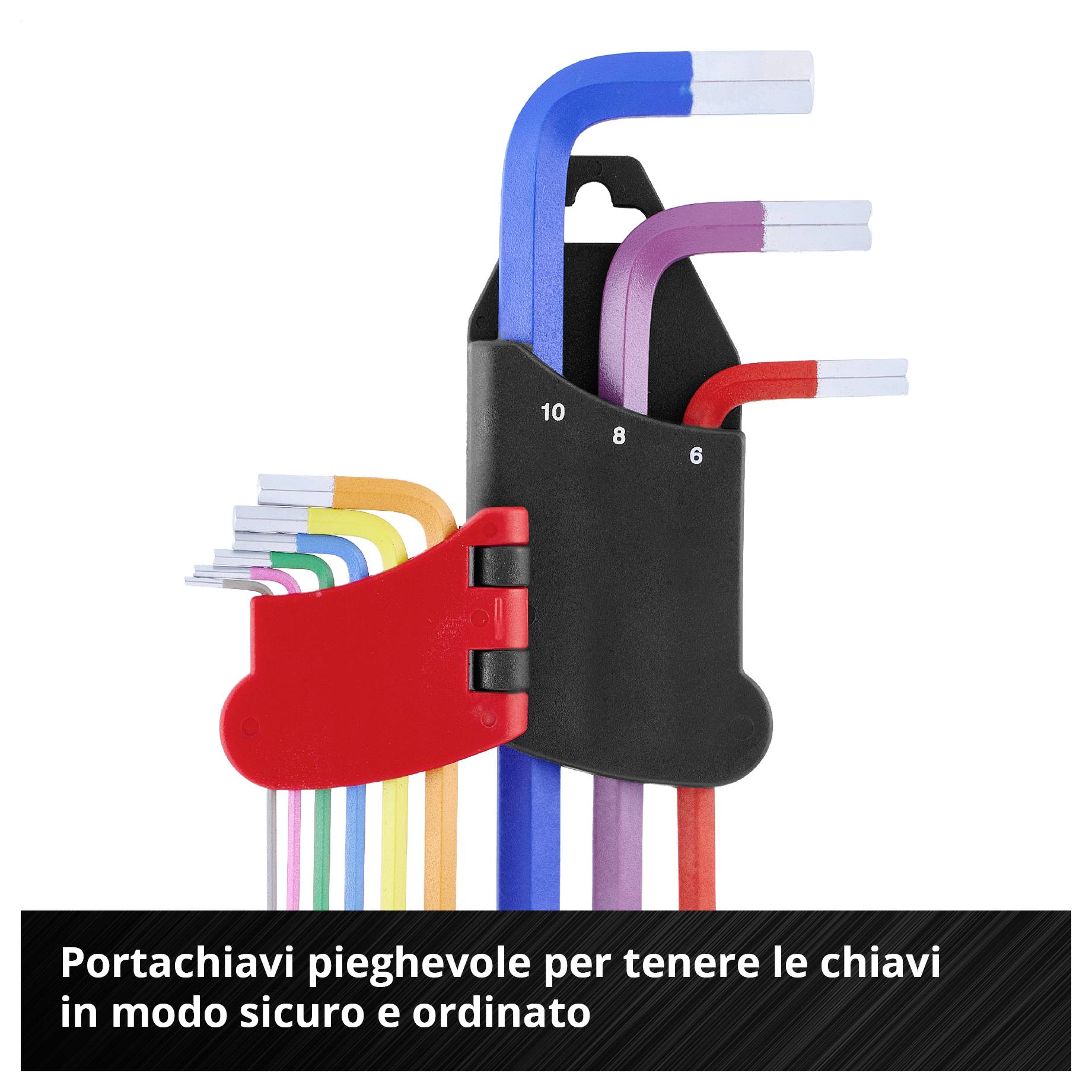 Illustrazione di un bit a testa sferica posizionato su una vite; Testo: 'Il design a testa sferica semplifica i lavori di avvitamento con un'inclinazione di 30 gradi'.