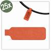 Quadrios 26CA796 26CA796 Etichetta per cavi 20 x 40 mm Colore campo di marcatura: Rosso Numero di etichette: 25