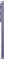 Vista laterale di uno smartphone, che mostra tre lenti della fotocamera posteriore e un corpo di colore viola.