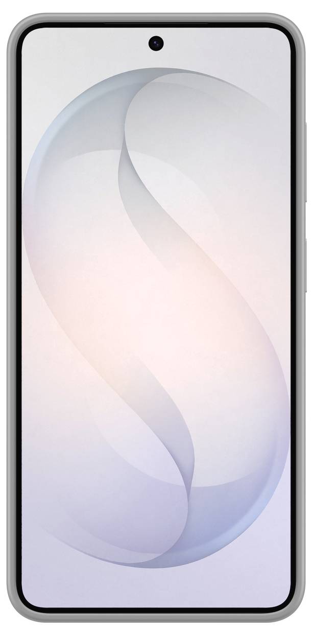Uno smartphone dal design elegante, caratterizzato da un ampio schermo con cornici minime e una singola fotocamera frontale.
