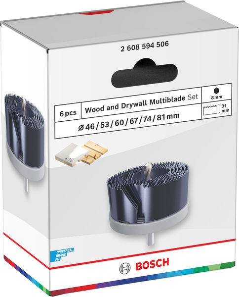 Bosch Accessories 2608594506 2608594506 Kit seghe a tazza 46 mm 1 pz.-1