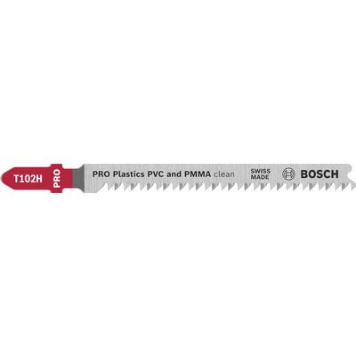 Bosch Accessories 2608667050 Lama per seghetto alternativo PRO Plastics PVC clean T102H, 100 mm, 3 pezzi 3 pz.-0