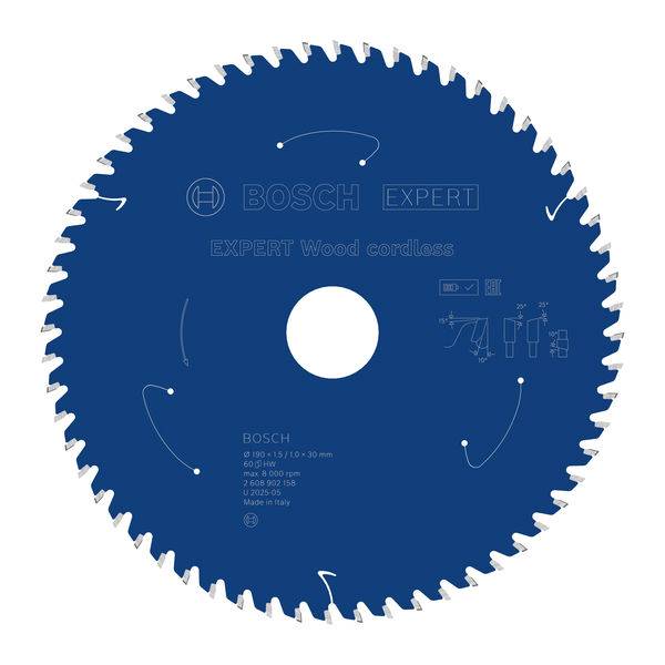 Bosch Accessories 2608902158 2608902158 Lama circolare Numero di denti: 60 1 pz.-2