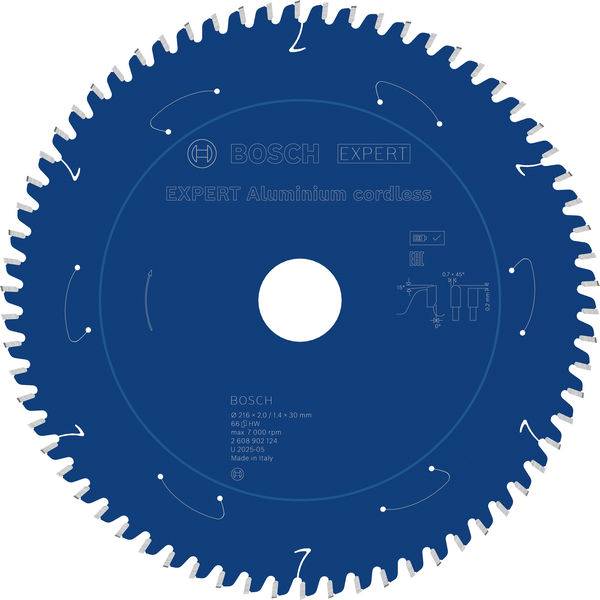 Bosch Accessories 2608902124 2608902124 Lama circolare 216 x 30.0 x 1.4 mm Numero di denti: 66 1 pz.-2
