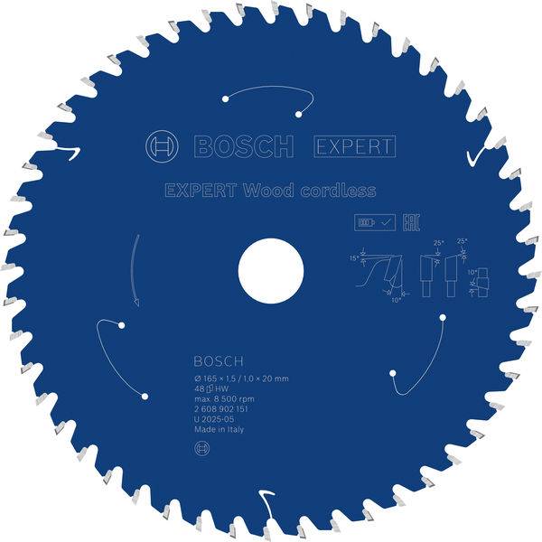 Bosch Accessories 2608902151 2608902151 Lama circolare Numero di denti: 48 1 pz.-10