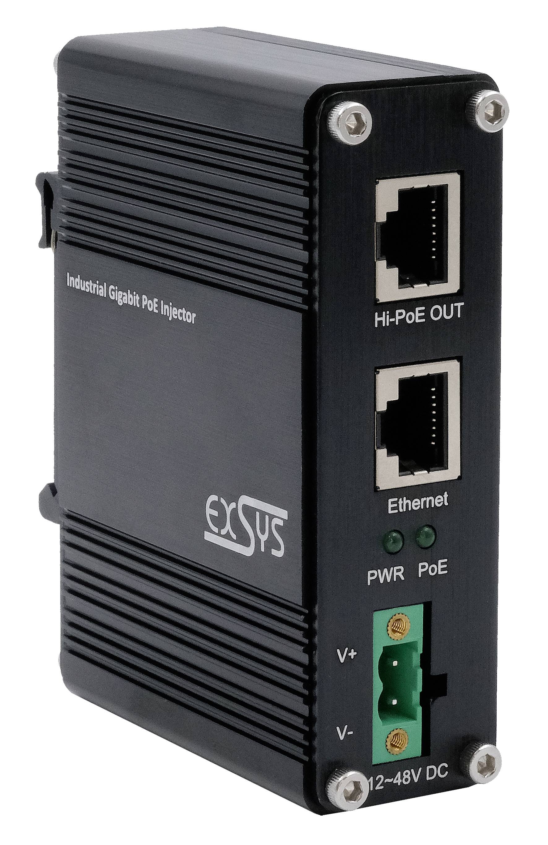 EXSYS EX-60310 Iniettore Gigabit PoE+ 60W-0