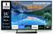 Un televisore Thomson da 55 pollici UHD che visualizza una scena di lago di montagna. Le caratteristiche includono garanzia di 3 anni, Dolby Audio, Google TV, con icone di app come Netflix e YouTube.