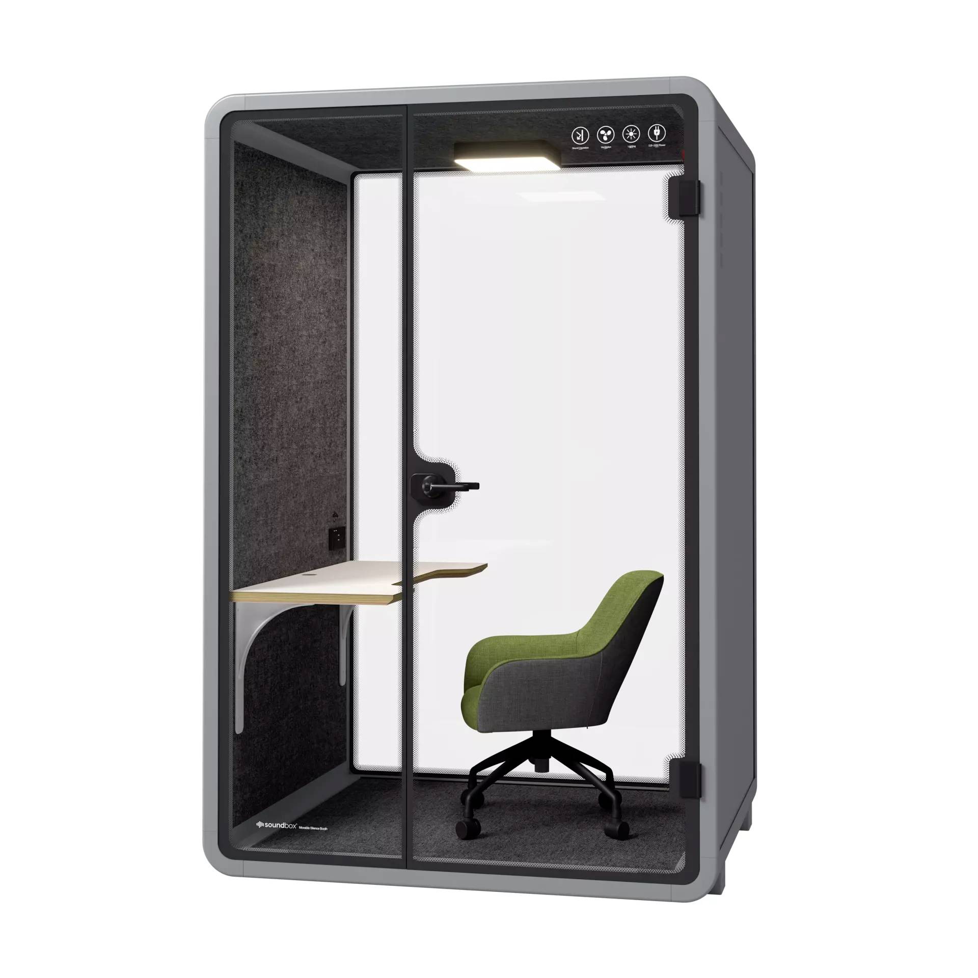 Soundbox Soundbox Office Pod SR-M (F4) 1 person SR-M F4 grey 1 pz.-0