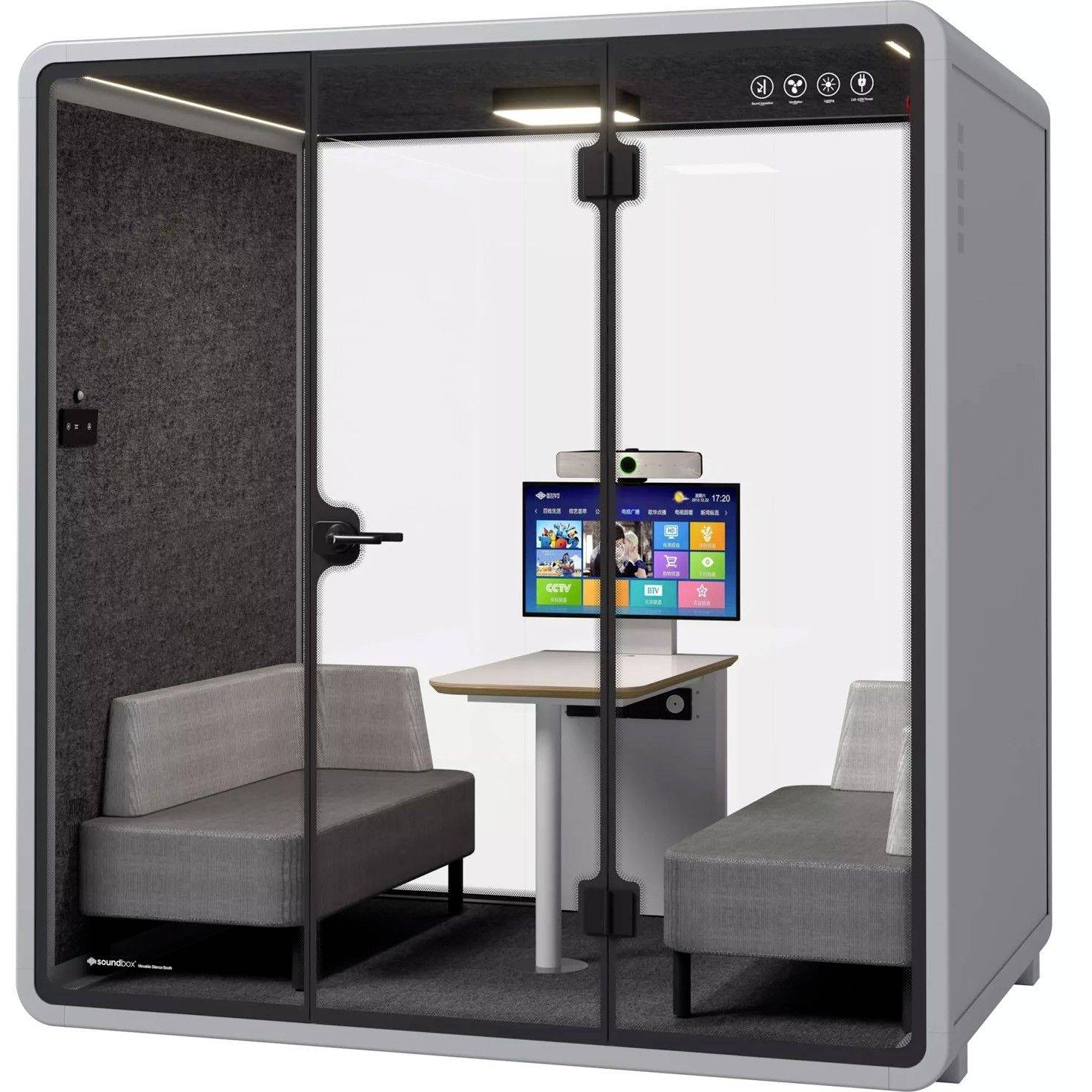 Soundbox Soundbox Office Pod SR-L (F6) 4 person SR-L F6 grey 1 pz.-0