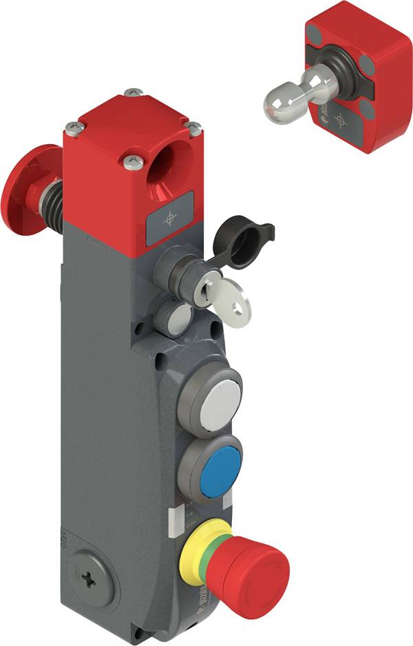 Interruttori di sicurezza NG 2D6D412V-F31LP60 Pizzato Elettrica Tensione di funzionamento: 24 V/DC (L x A x P) 40.4 x 233.5 x 49 mm 1 pz.