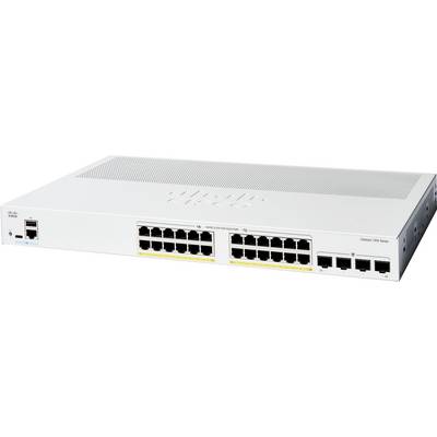 Un interruttore di rete con più porte Ethernet, etichettato 'Cisco', parte della serie Catalyst 3850.