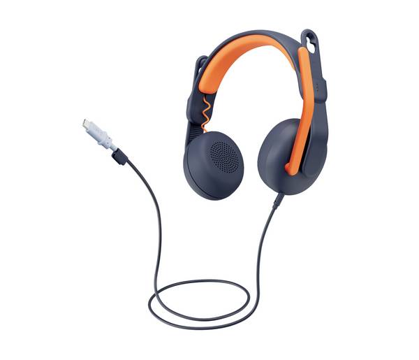 Logitech LOGI Zone Learn - CLASSIC BLUE - WW-9006  On Ear cuffia auricolare   Blu, Arancione
