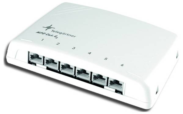 Telegärtner 100006988  Distributori  CAT 6A  Grigio