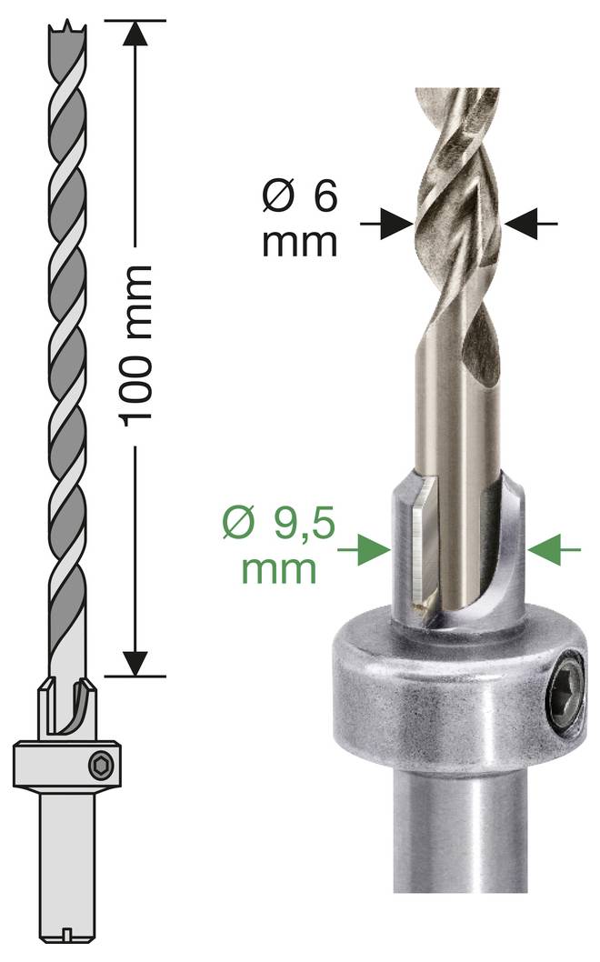 SPAX 5000009186069 Punta svasatrice 6 mm 1 KIT-1