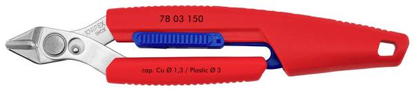 Knipex  78 03 150 Elettronica e meccanica di precisione Pinza chiave combinata Regolazione con pulsante, Regolazione fine, rivestimento in plastica 150 mm