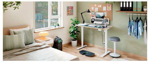 Leitz Tavolo per lavoro in piedi o seduti Ergo Bianco 67700001 Altezza massima: 118 cm-23