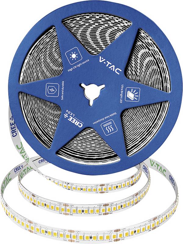 V-TAC VT-2835 2125996 Striscia LED ERP: F (A - G) con estremità libera 24 V 10 m Bianco caldo  10 m