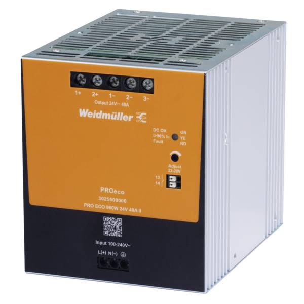 Weidmüller 3025600000 Alimentazione elettrica  24 V 40 A 960 W   Contenuto 1 pz.