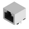 Weidmüller RJ45C5 R1U 2.2N4N RL Connettore per circuito stampato modulare presa RJ45, CAT. 5 , collegamento saldato THT/THR, schermatura: Sì, LED: No, oro su nichel, nastro adesivo 3066290000 Presa Numero di poli 8 Nero 240 pz.