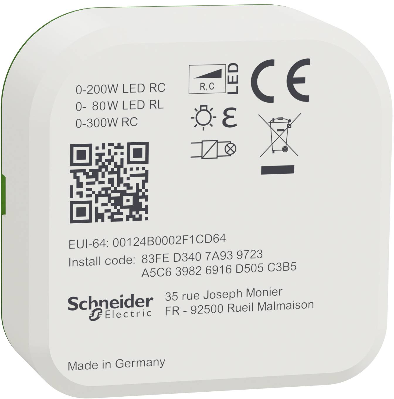 Schneider Electric CCT5010-0003 Dimmer. Verde-1